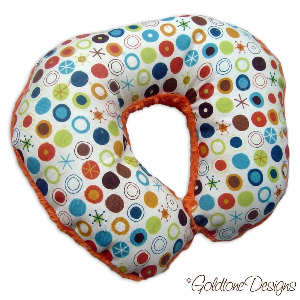 Baby Boy Minky Travel Support Pillow for Car Seat - Team EtsyBABY Halloween Challenge