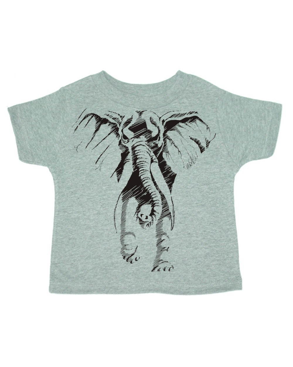 Ghost Elephant on Infants Rabbit Skins Short Sleeve tee
