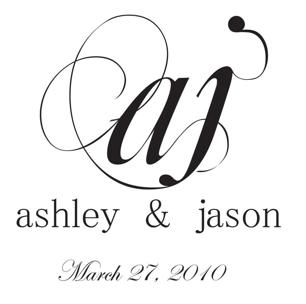 Personalized Wedding Monograms just wedding monogram logo graphic invite 