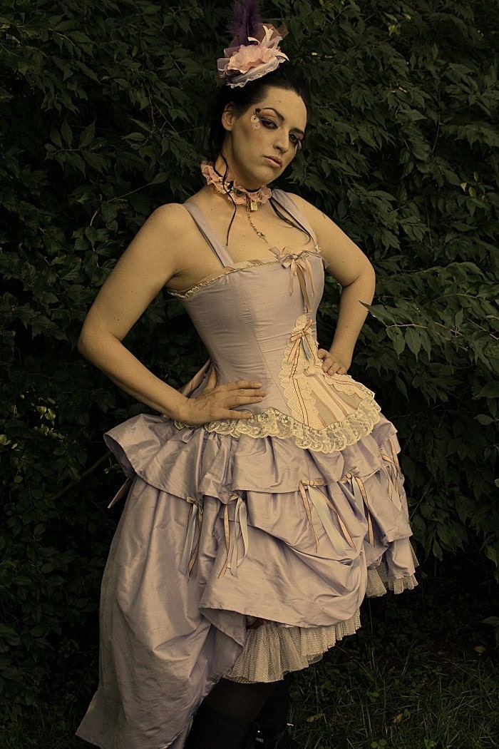 Perfect dress for a victorian or steampunk themed wedding It is a sample 