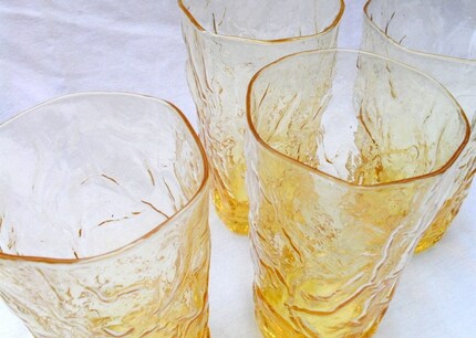 Golden Antlers - Vintage Drinking Glasses