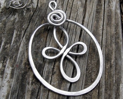Celtic Loops Spiral Cross Ornament