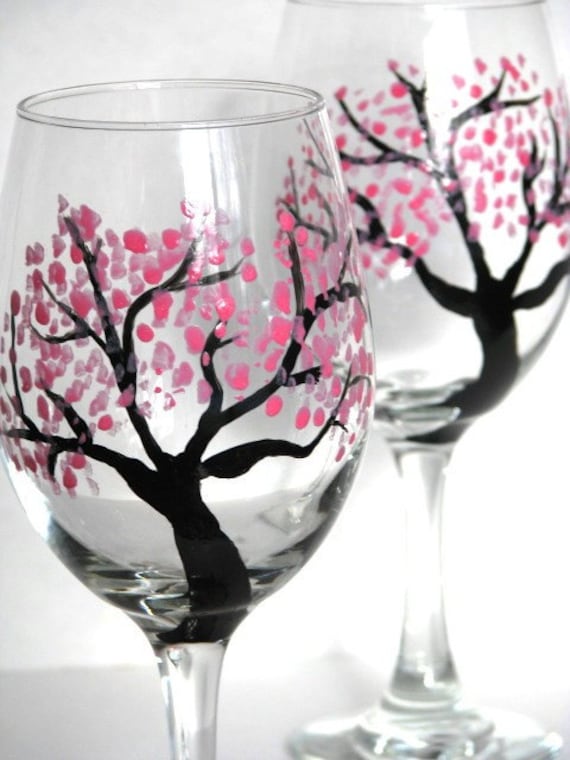 Wine Glasses- Hand Painted, 2011
