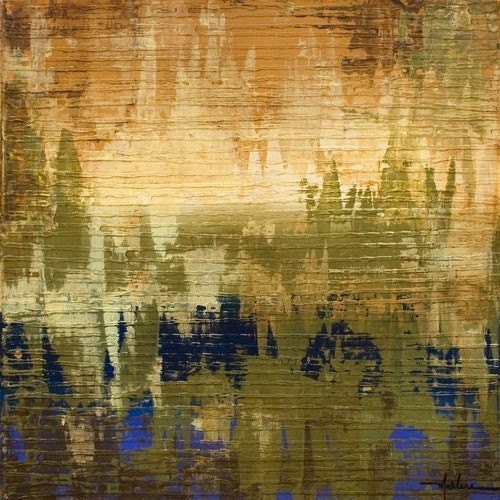 Richter III - 12 x 12 Fine Art Print of Original Contemporary Abstract Painting - Free US Shipping
