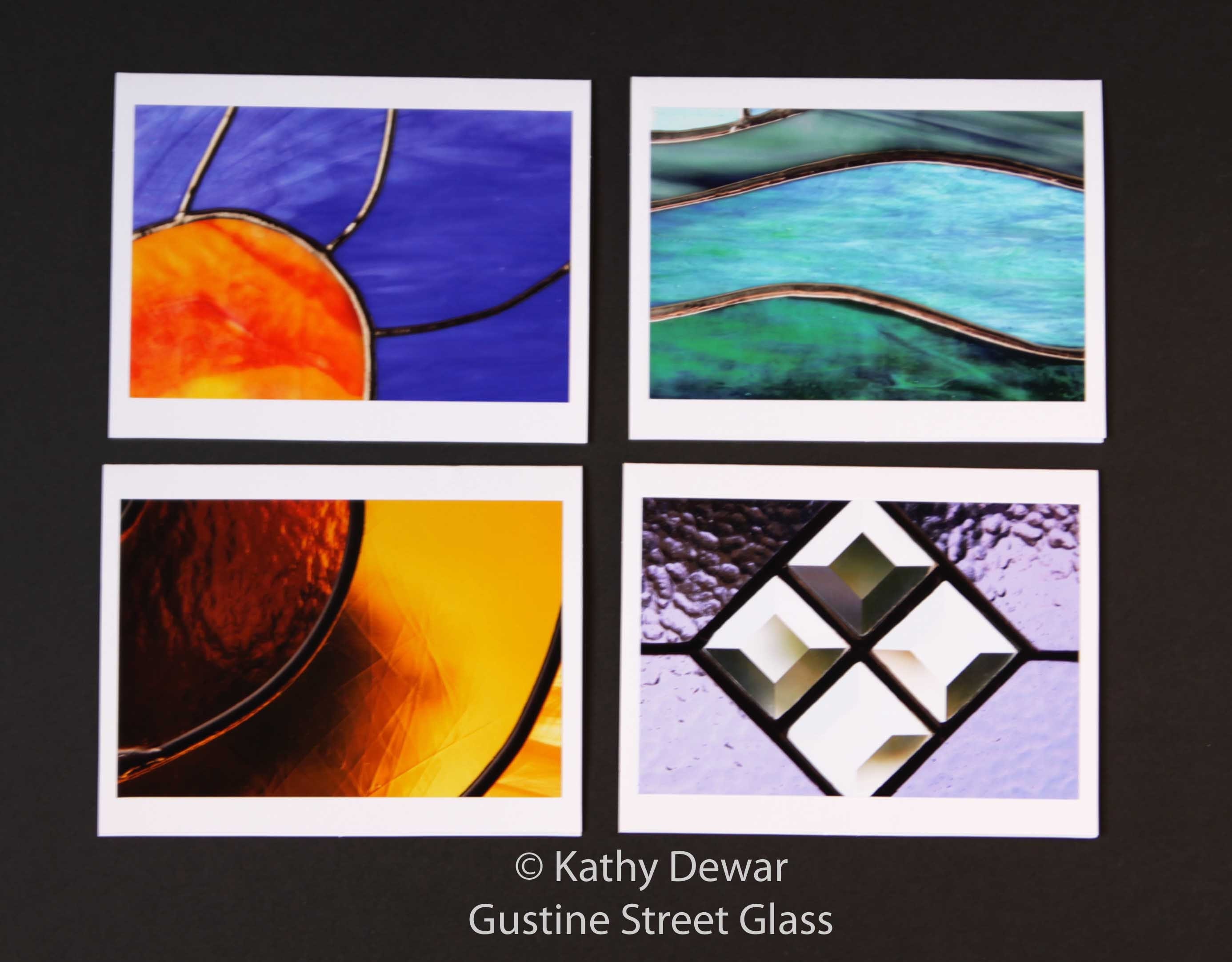 Stained Glass Photography Blank Note Cards - set of 4