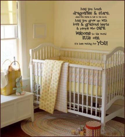 wall quotes for nursery. Words Quote Baby Nursery