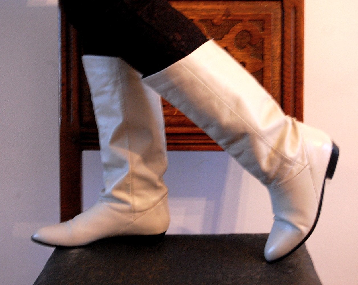 White Wedding Boots. SALE - Your White Wedding Boots - Size 7. From GingerKisses