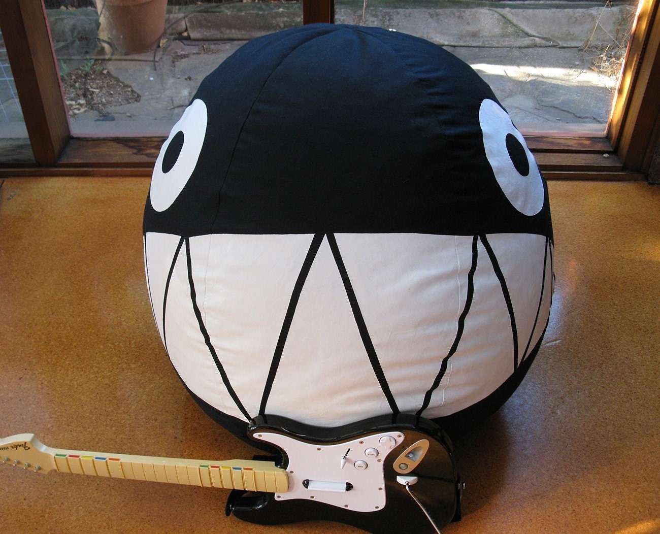 Mega Chain Chomp bean bag - Mario Bros - THIS ITEM IS MADE TO ORDER - ALLOW 4 WEEKS FOR COMPLETION