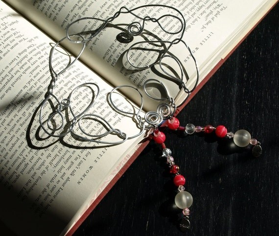 Beaded Wire Bookmark Set of two in BFFL