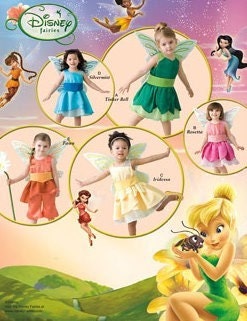 Simplicity 0544 Disney Fairies Costumes Pattern For Toddlers