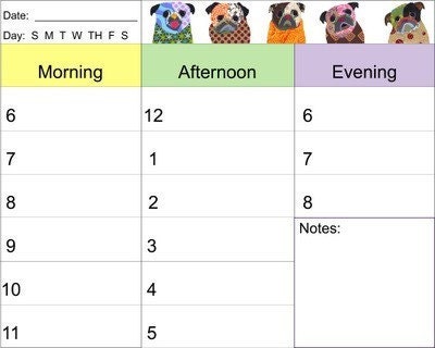 daily planner pdf. Pug Collage Daily Planner - Print It Yourself - PDF Document. From pugnotes
