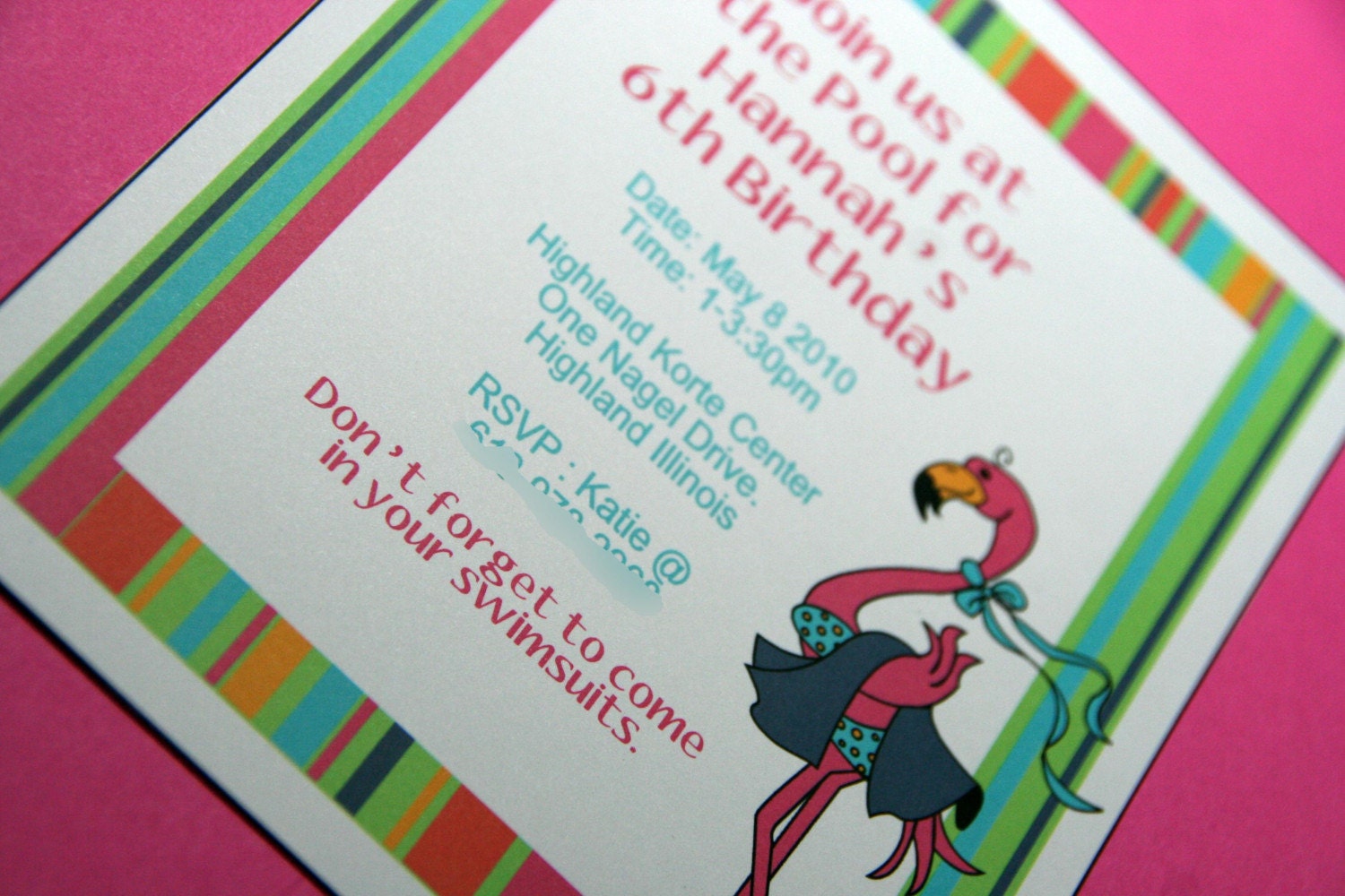 pool party invitations for girls. Mouseover the photos. 10