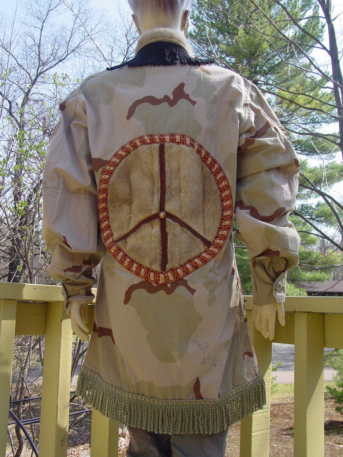 Altered desert storm  US Air Force Military jacket OOAK