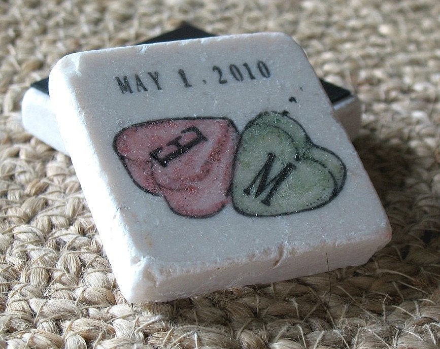 Personalized Candy Hearts Save the Date Magnets and Wedding Favors, Set of 100