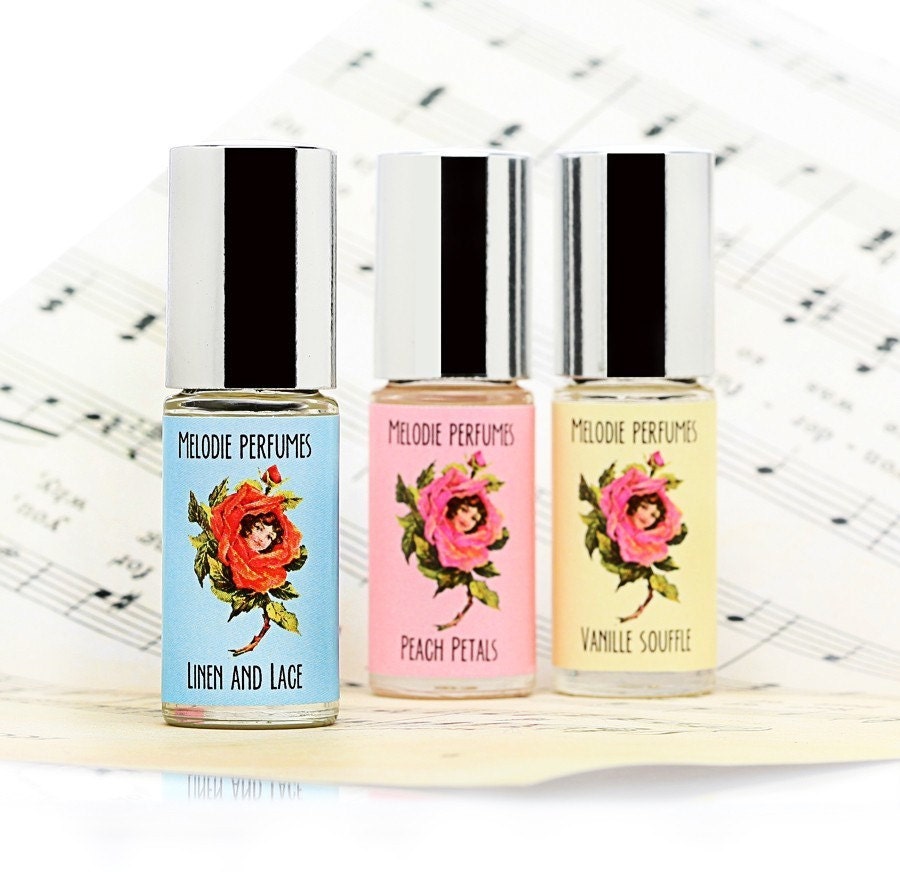 LINEN AND LACE tm Perfume Oil Roll On Airy and Pure MELODIE PERFUMES shabby chic cottage charm