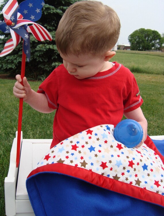 Liberty, Stroller Sized Blanket, 26 x 34, Ready to ship