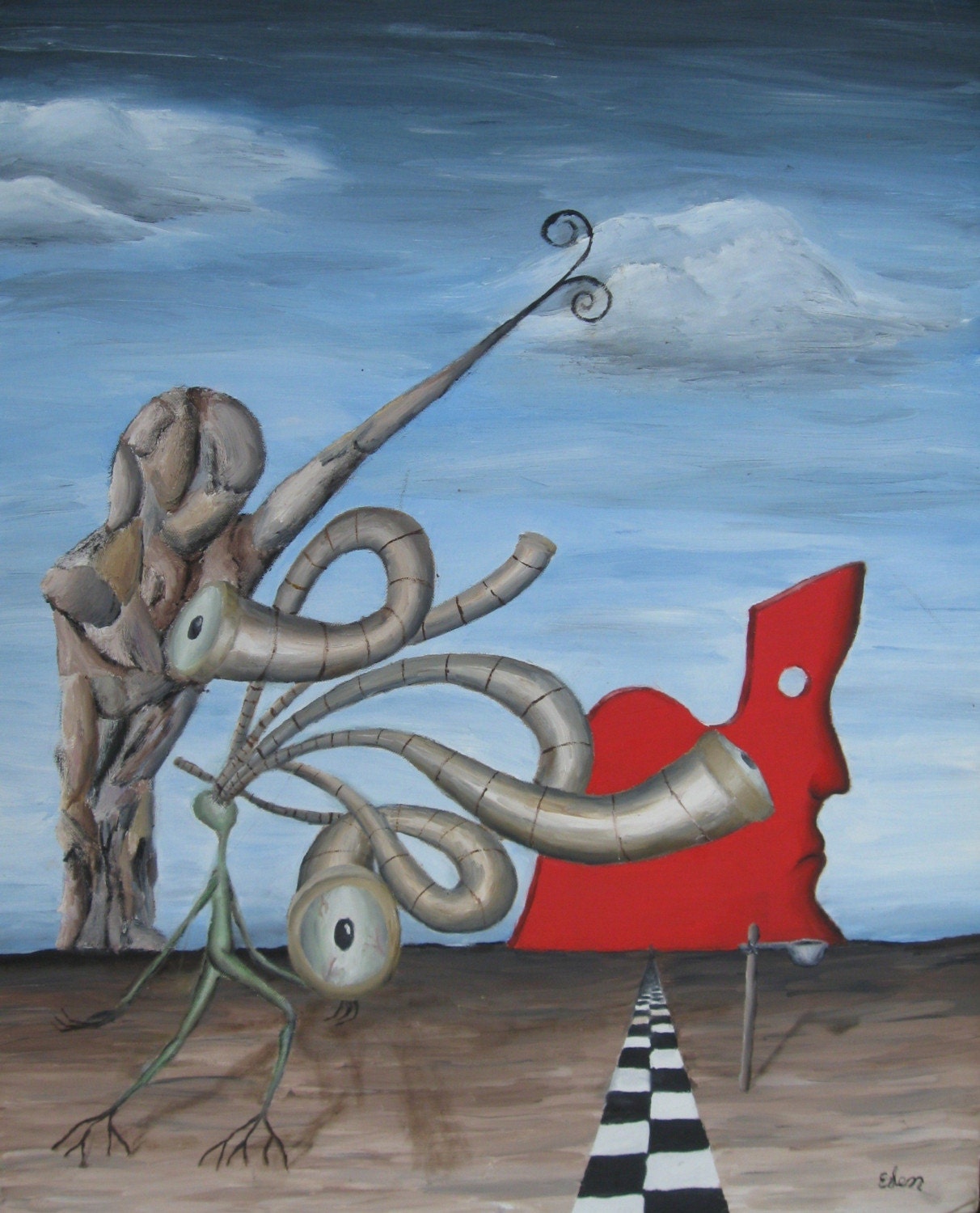 Surrealistic Oil Painting - The Philosopher