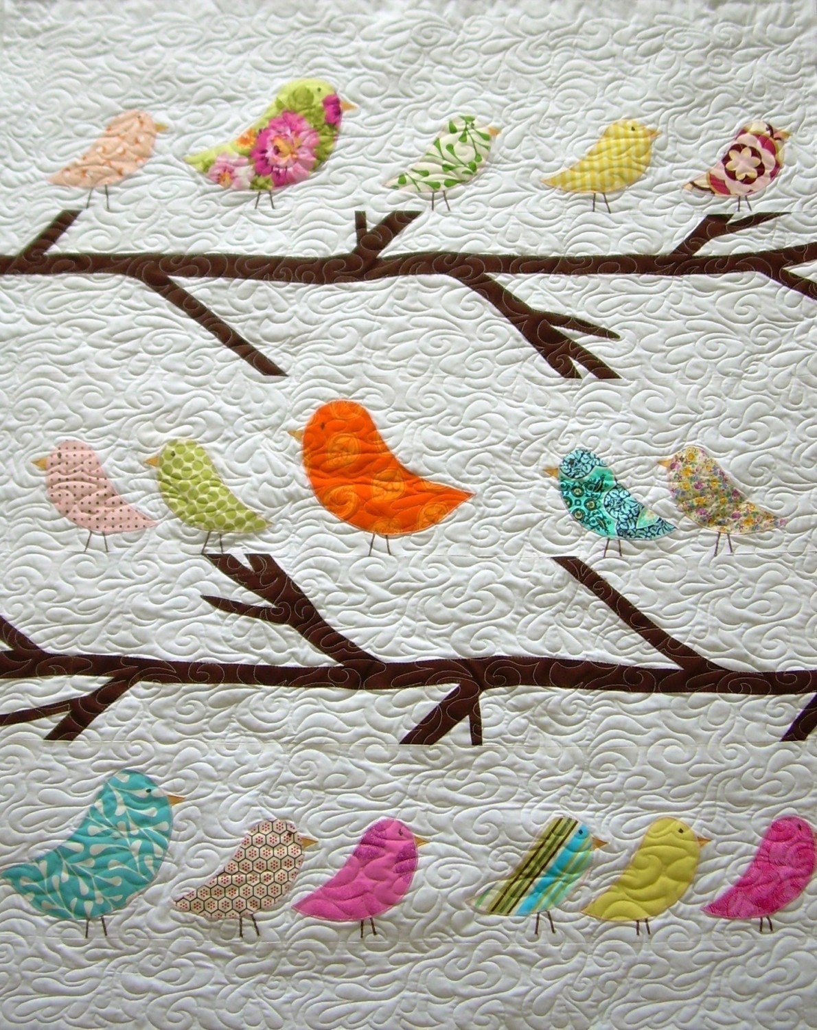 Birds of a Feather--Crib Size Quilt