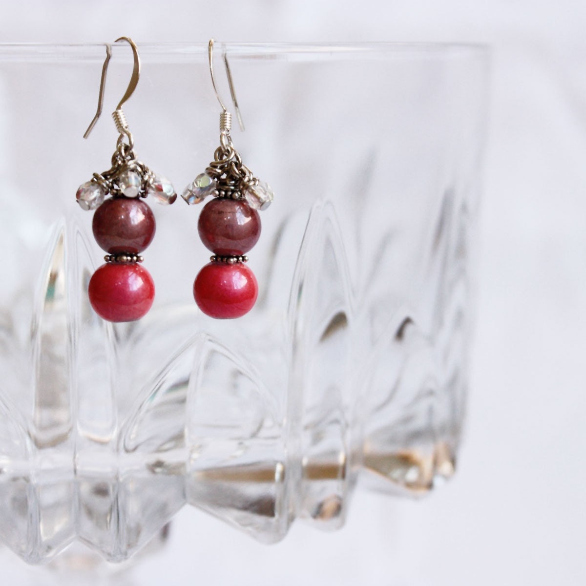 Two Tone Pink Miracle Earrings