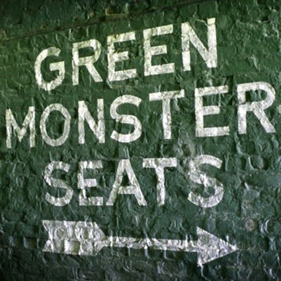 Fenway Park's Green Monster Seats - 8x10 Photographic Print