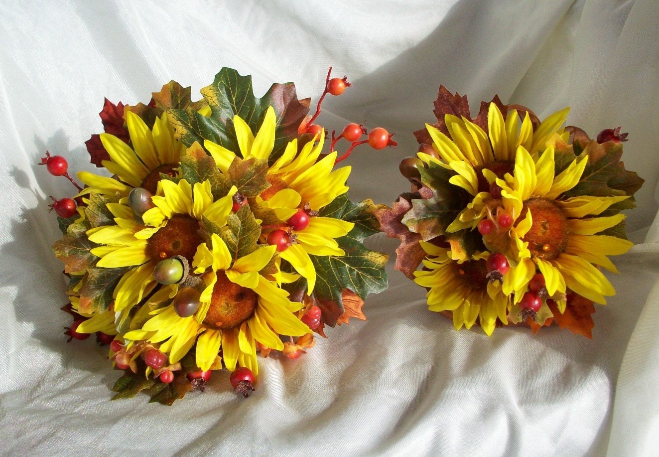 sunflower wedding bouquets. Yellow amp; orange 16 piece sunflower wedding bouquet package copper ribbon