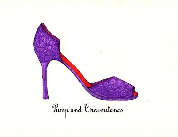 Pump and Circumstance Shoe Fashion Illustration