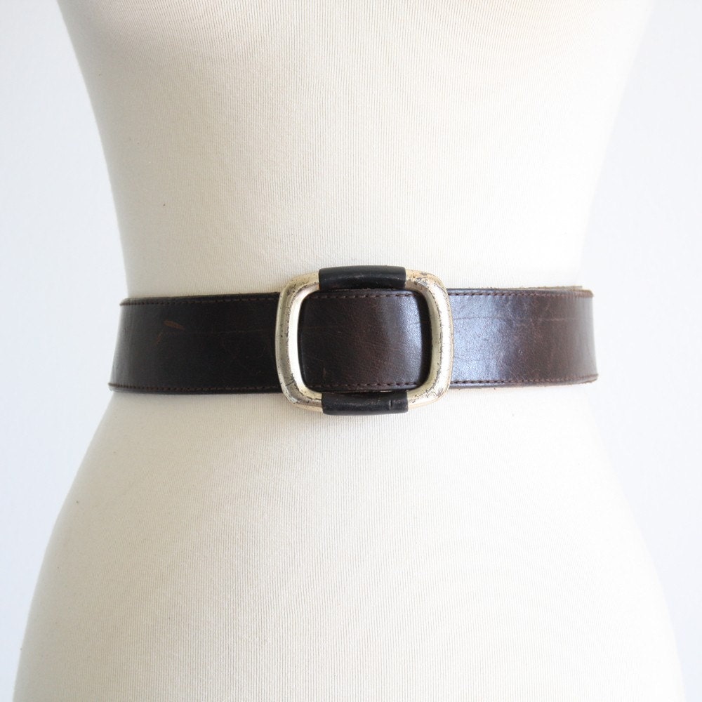 Vintage Simple Buckle Leather Belt