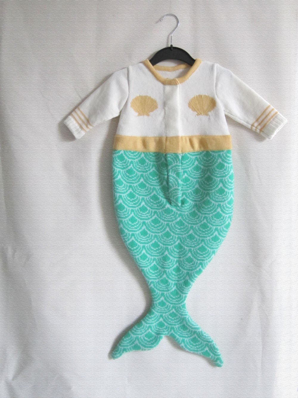 Handmade Knitted Mermaid Sleeping Bag