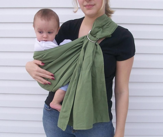 Organic Cotton Baby Ring Sling- Any Color