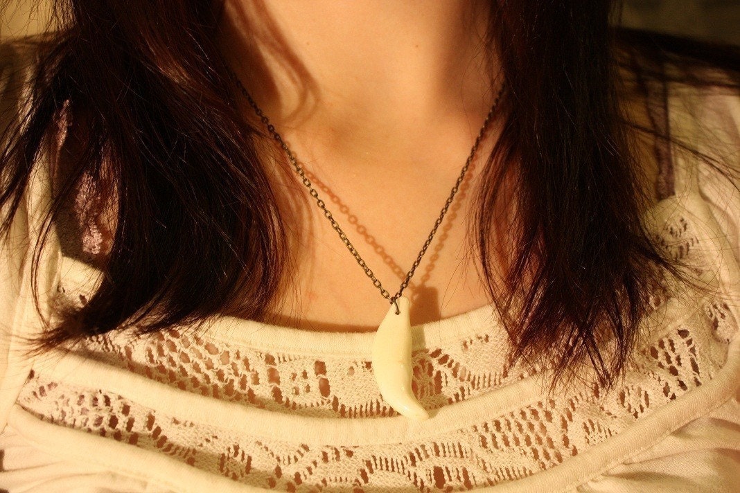 ON SALE Wolf Tooth Necklace