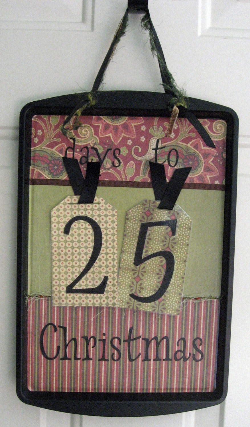 Christmas Countdown Magnet Board