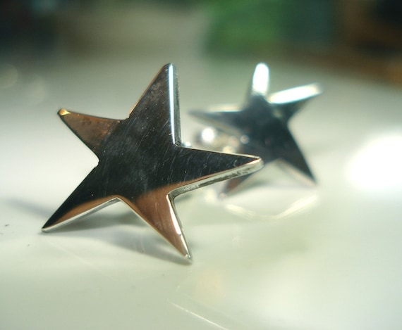 supernova stud earrings sterling silver