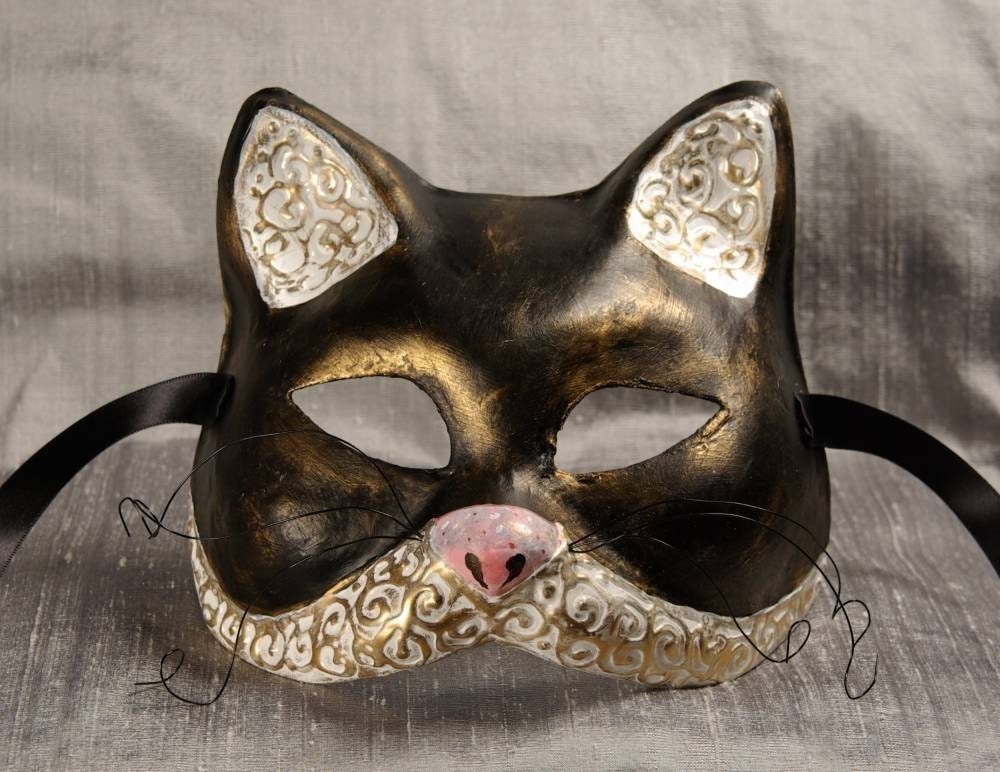 Le Chat Noir (The Black Cat) Mask for Masquerade/Costume/Halloween/Cosplay