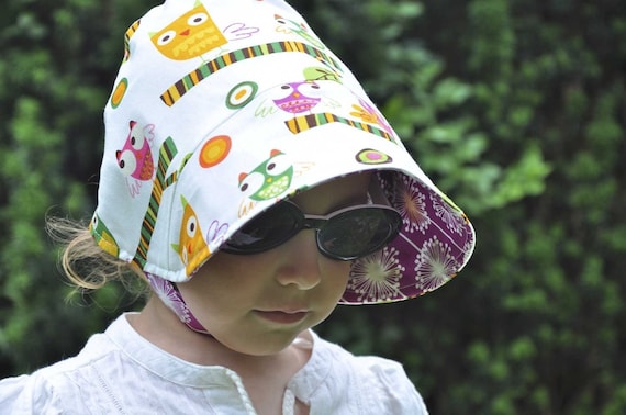 UB2 MINERVA (a wise and wonderful little owl of a sun hat) by THE URBAN BABY BONNET available in ALL SIZES