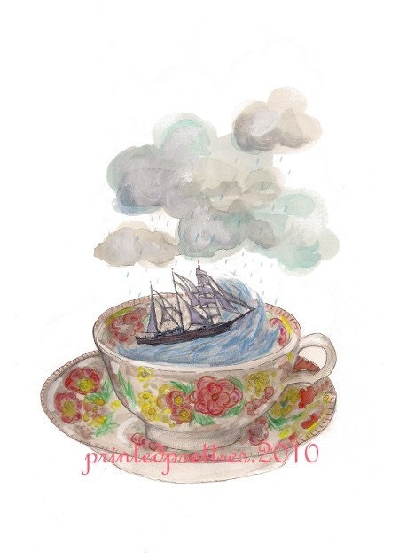 SALE Storm in a Teacup Print