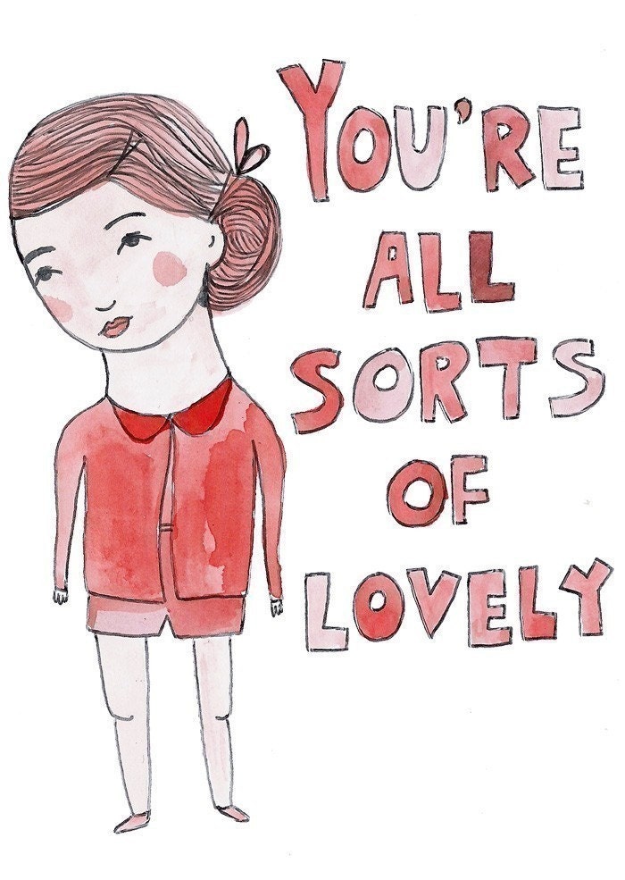 Greeting Card - You're All Sorts Of Lovely