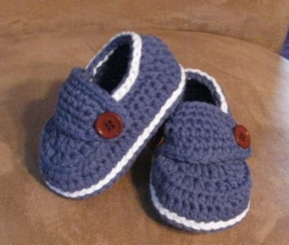 Little Button Loafers Sizes - Newborn, 3 Months, 6 Months and 9 months