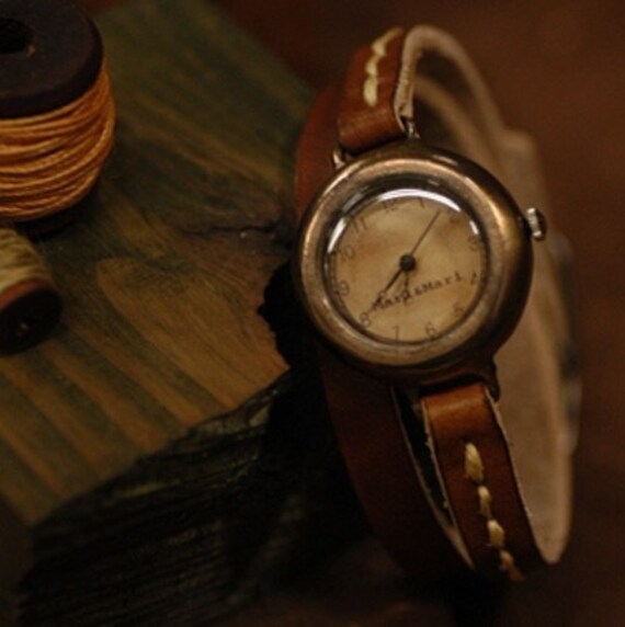 pretty little watches- DIVA LEATHER - steampunk handmade watches