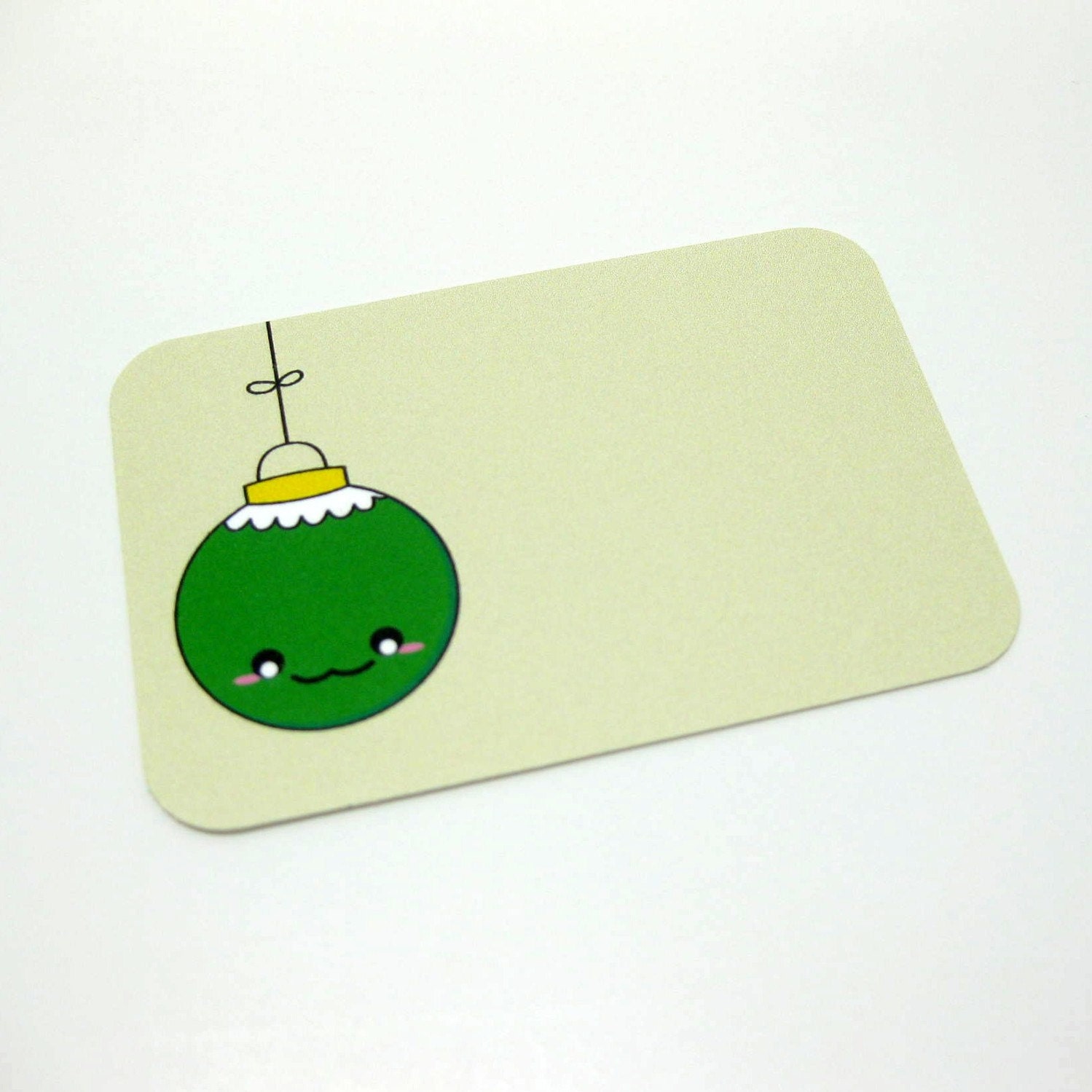 Green Ornament Gift Tags