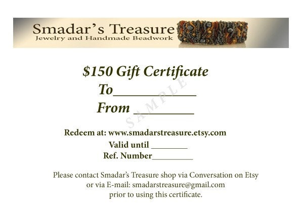 150 USD Gift Certificate by Email