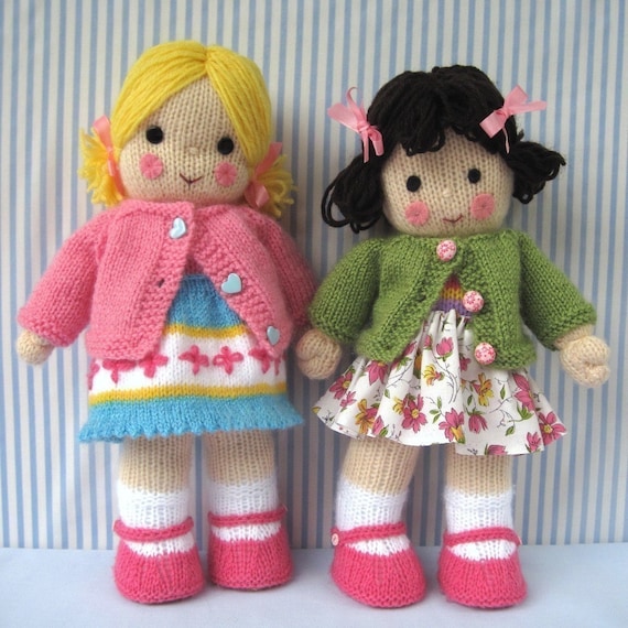 پولی و کیت -- knitted عروسکهای اسباب بازی -- ایمیل اف بافندگی الگوی