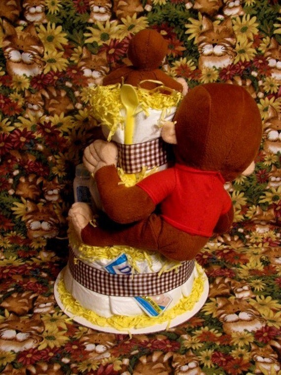 Curious George Baby Diaper Cake