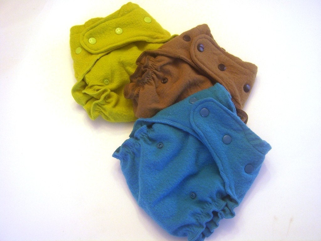 Wool Jersey diaper cover - Last one in Citron