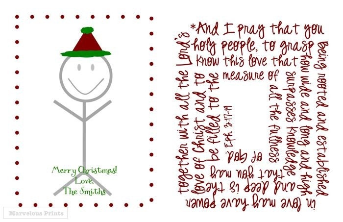 diaryofapreppymom.comEphesians 3 Christmas Card