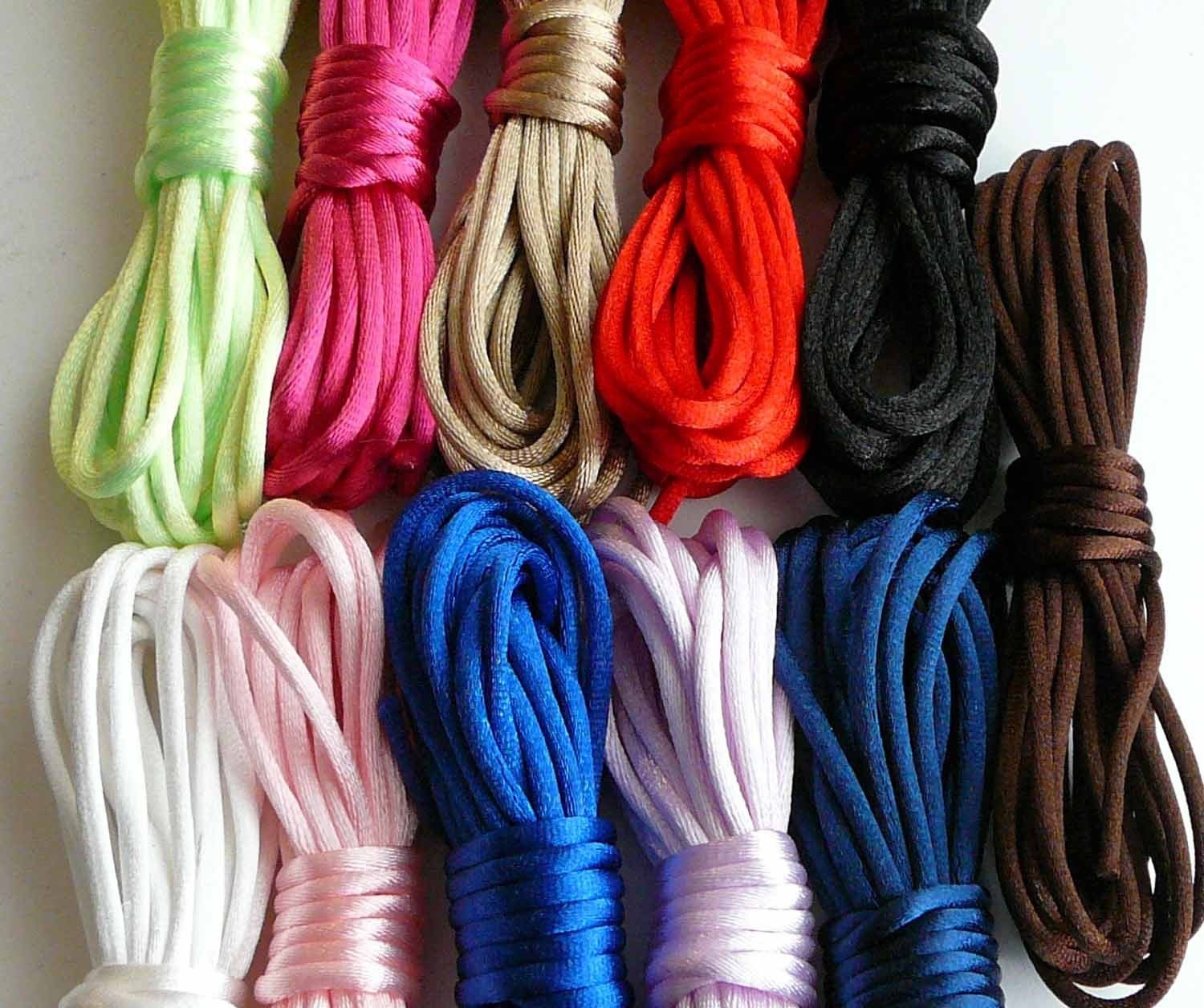 20 - Thick Rattail Necklace Cords - Any length - 8 Colors - For Lg Pendants, Pandora Beads or Lg Bails - Handmade in USA