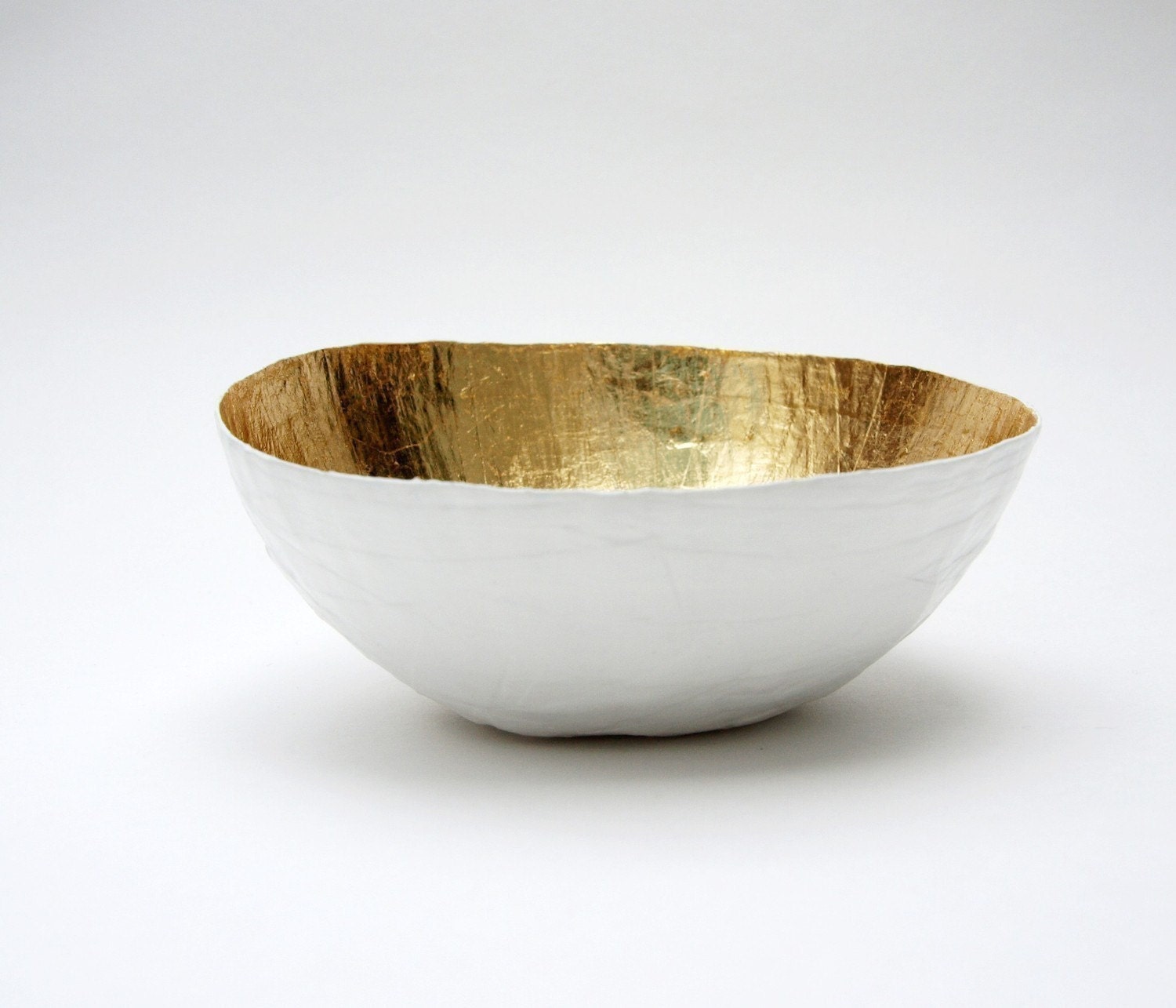 White Gold Paper Mini Bowl
