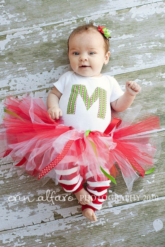 Christmas red & white with a sprinkle of green lil DIVA Set
