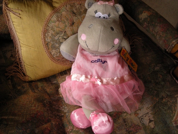 Personalized Stephen Joseph Silly Sac Dancing Hippo by Never Felt Better