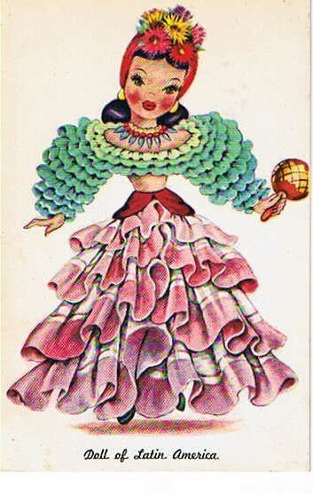 Doll of Latin America Postcard