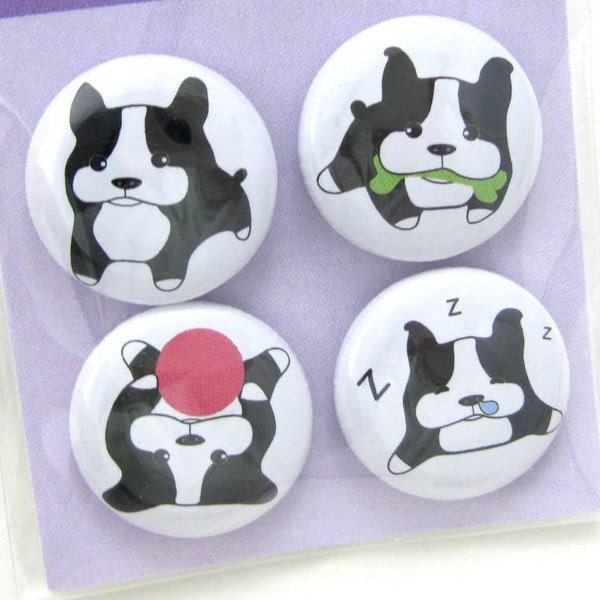 Boss-T the Boston Terrier Puppy Magnets